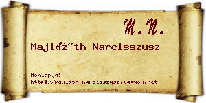 Majláth Narcisszusz névjegykártya